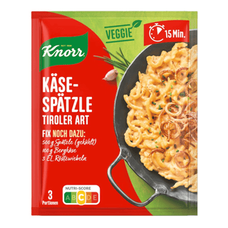 Knorr Fix Cheese Spätzle Tyrolean Style (Käsespätzle Tiroler Art)