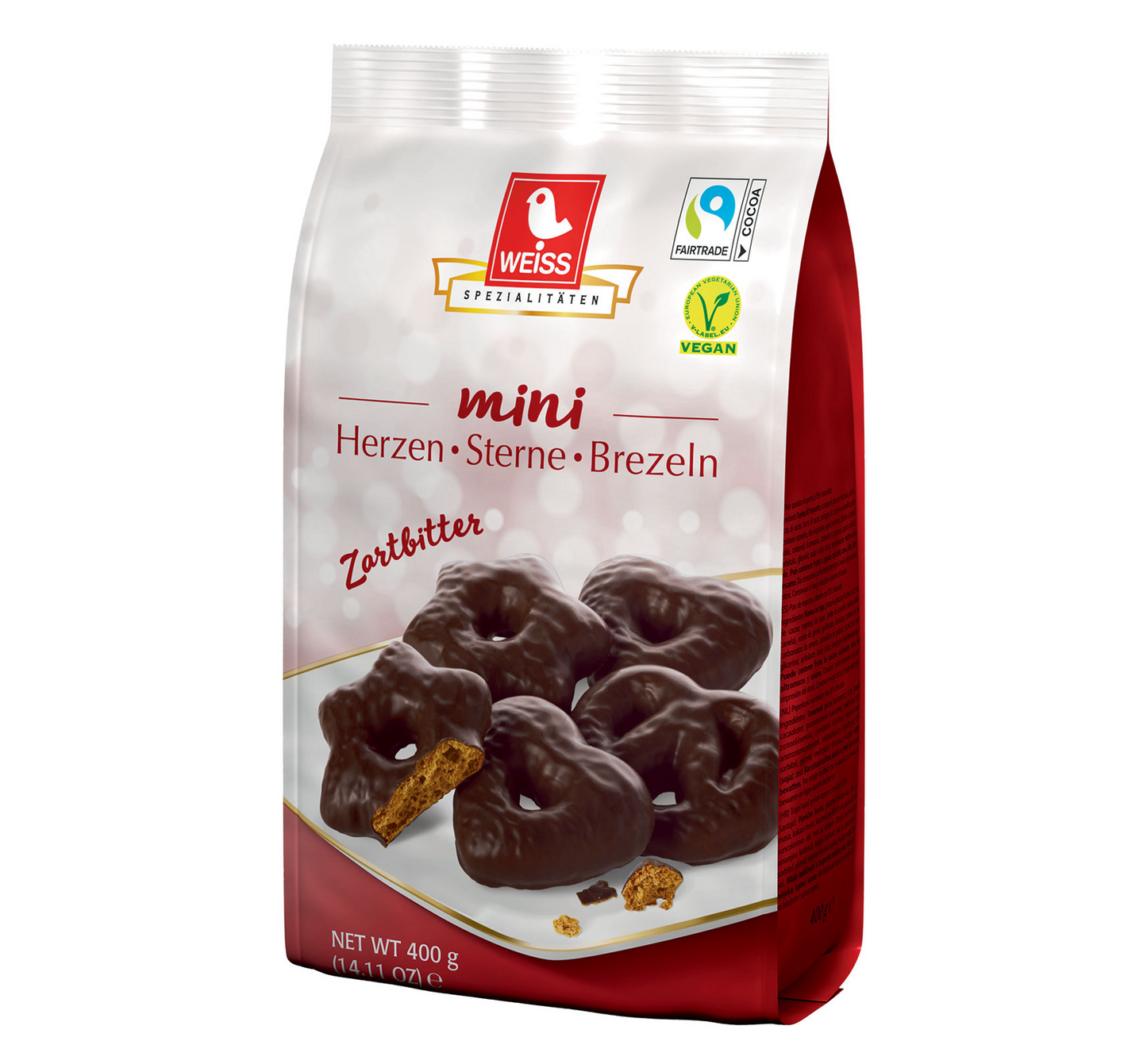 Weiss Mini Hearts/Stars/Pretzels Dark Chocolate