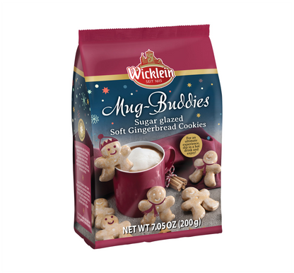 Wicklein Gingerbread "Mug Buddies" Sugar Glazed