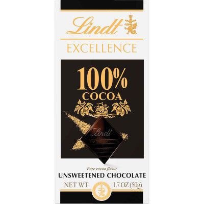 lindt excellence 100% cocoa thin bar