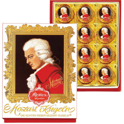 Reber Mozart Kugel 12 Pcs Medium Portrait Box